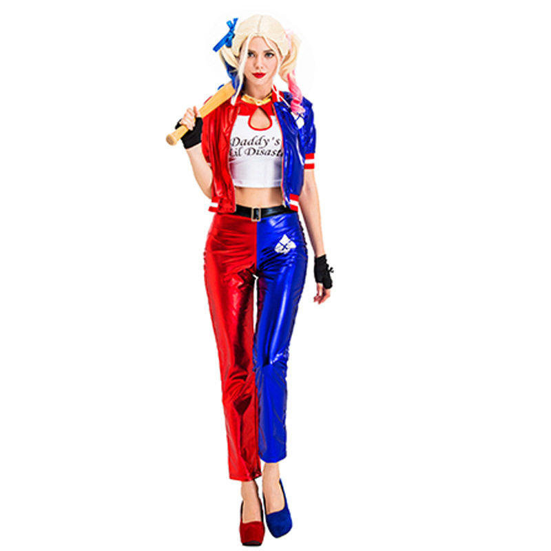 万圣节电影同款自杀小队COS小丑女哈莉奎因suicide squad表演服装