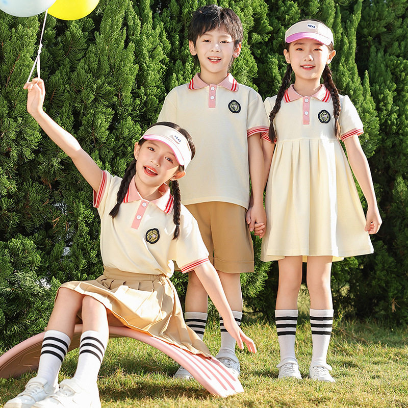 幼儿园园服新款小学生校服套装宽松运动装班服三件套老师服春秋款