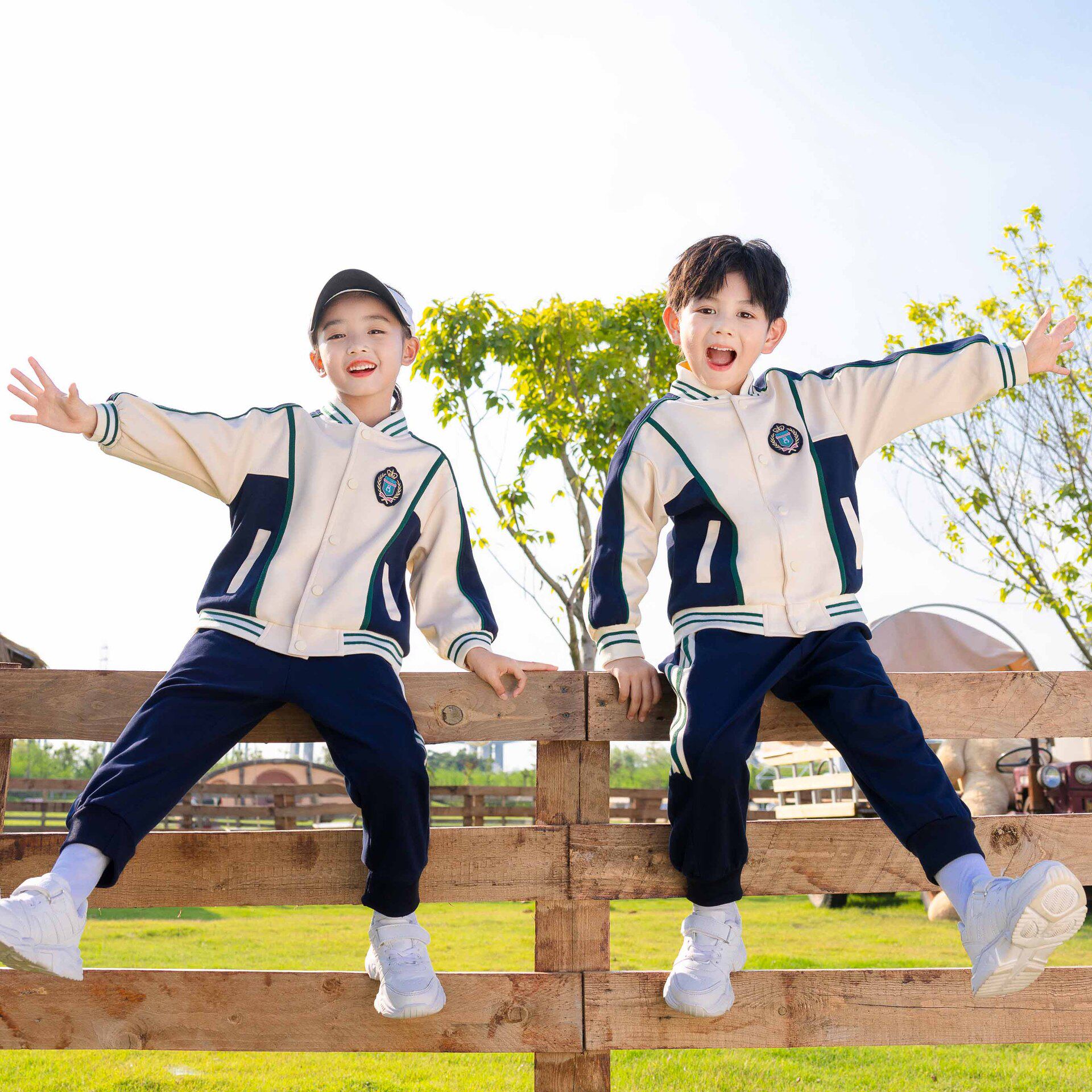 小学生校服套装春秋装学院风班服儿童运动服幼儿园园服三件套春季