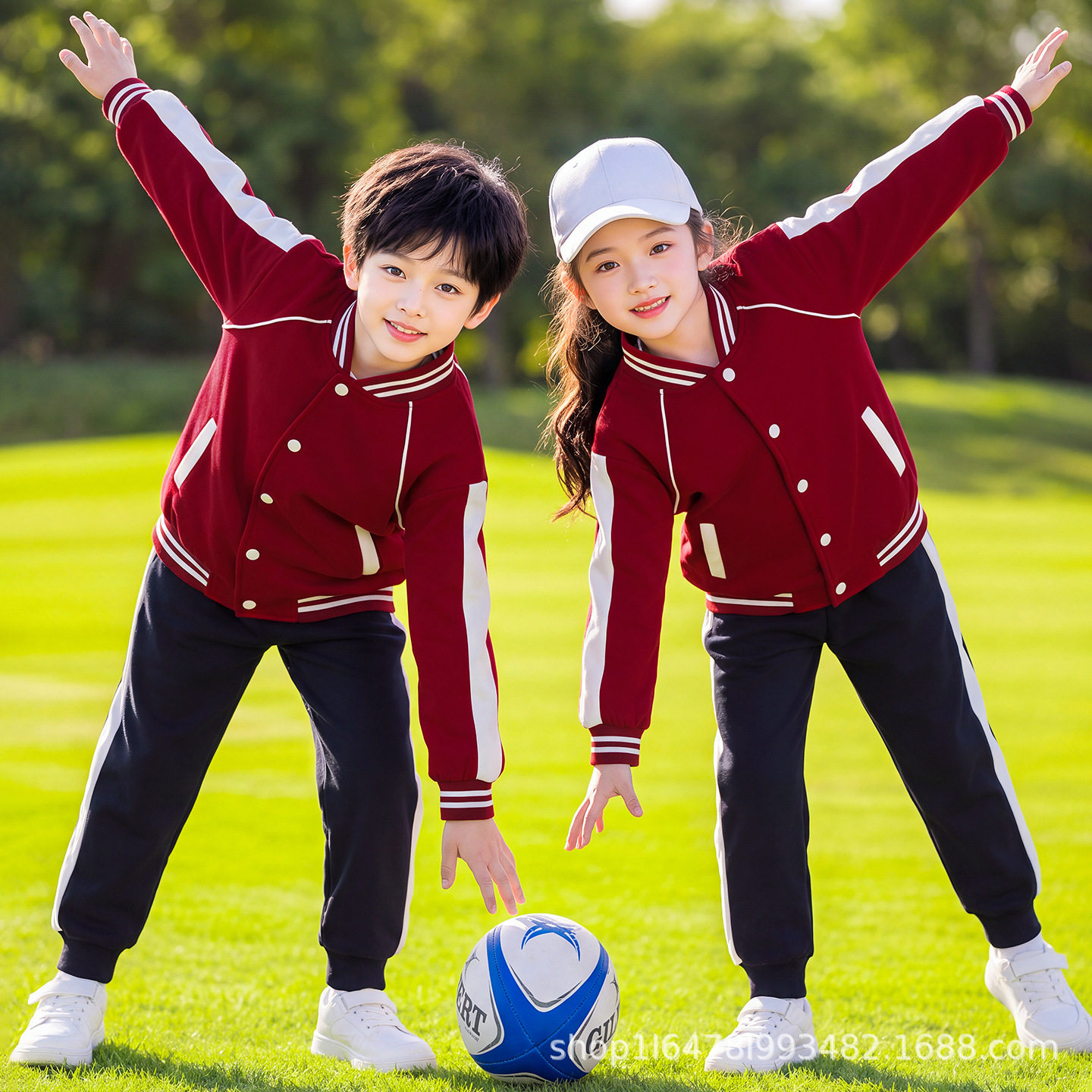 幼儿园园服春秋款一年级运动服小学生班服套装秋季儿童校服三件套
