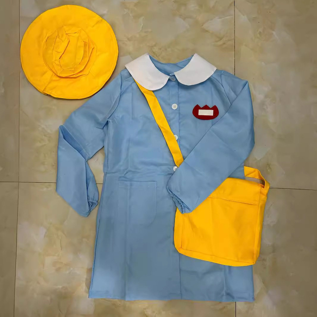 万圣节cos服装日本保育员多尺码成人双色日系幼稚园校服长袖出口