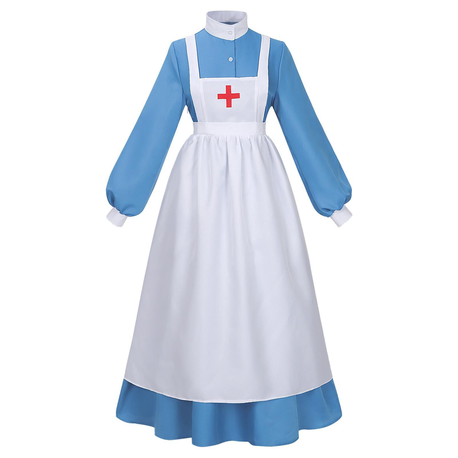 欧美万圣节妇女大战护士服装历史内战护士制服连衣裙COS角色表演