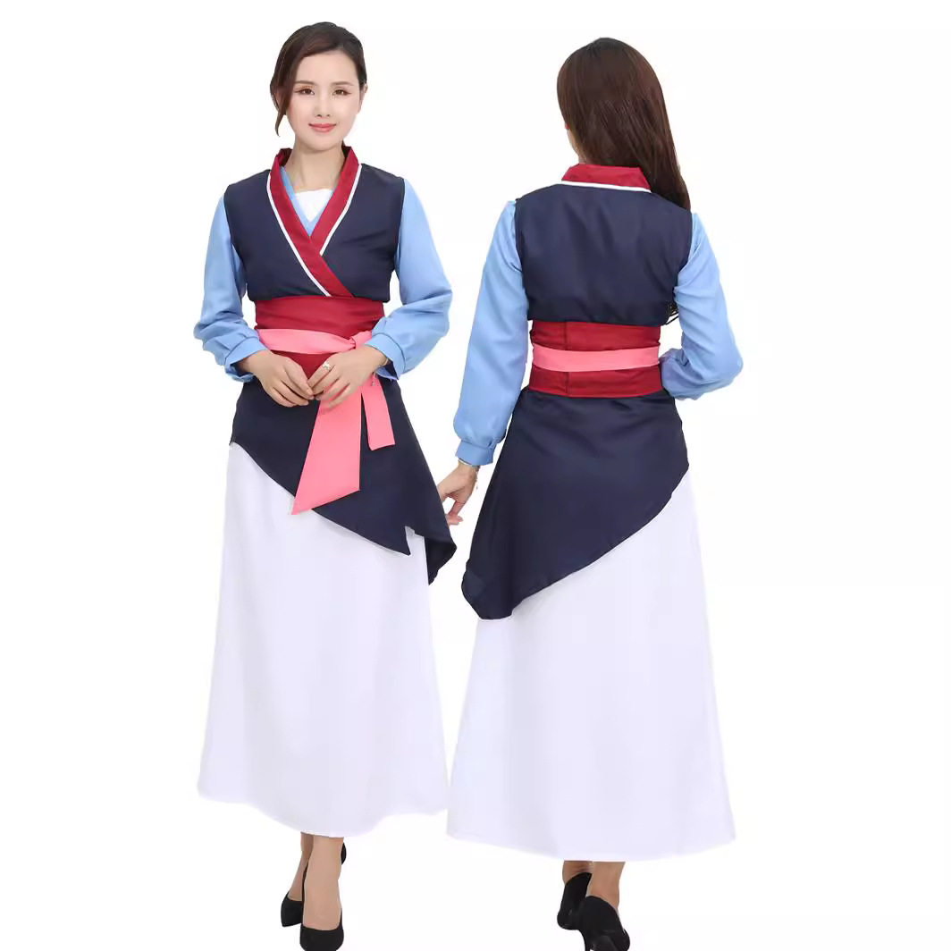 花木兰服装万圣节cosplay动漫影视同款汉服古装 舞台剧派对表演服
