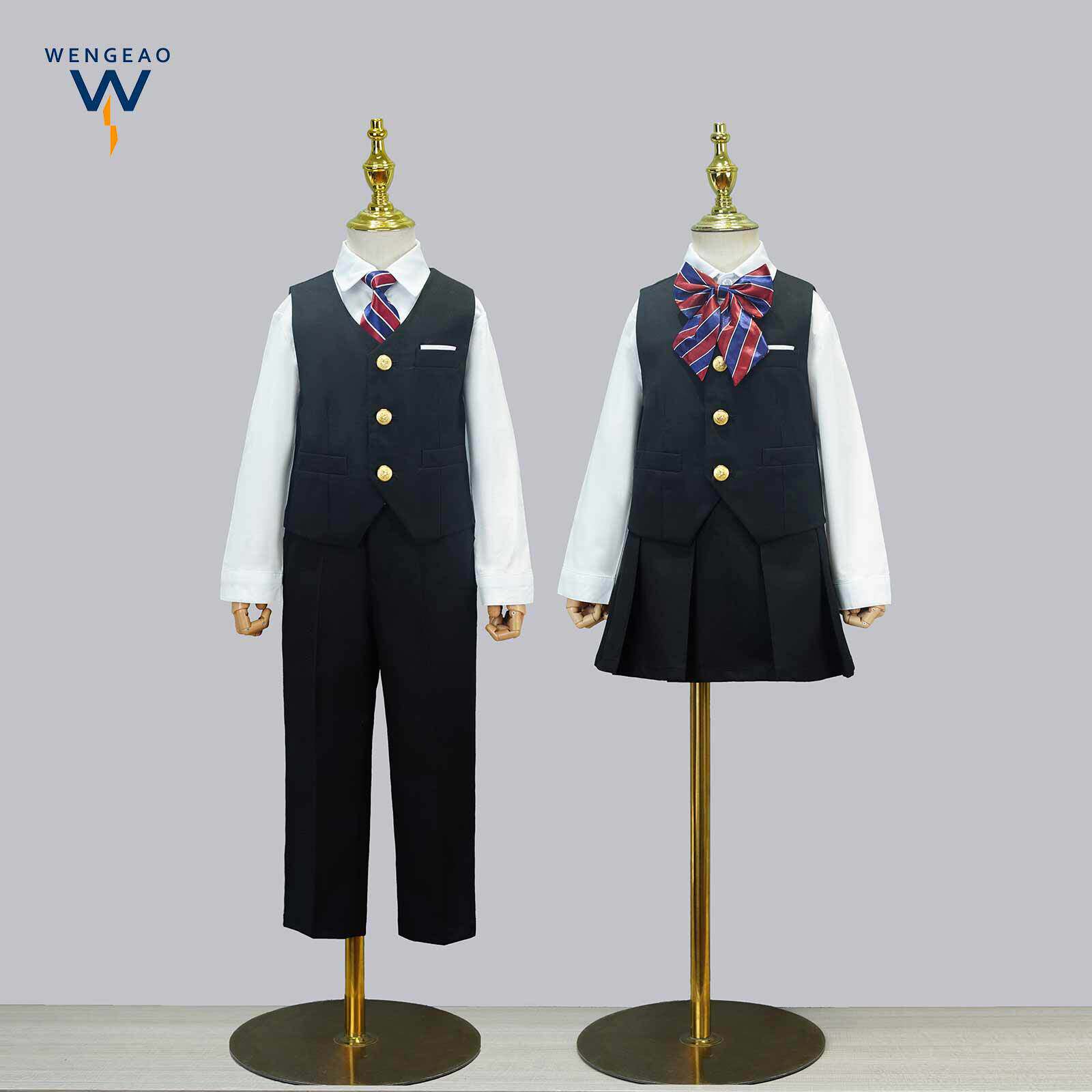 校服礼服三件套班服男女童套装合唱服英伦风学院风春季款校园风