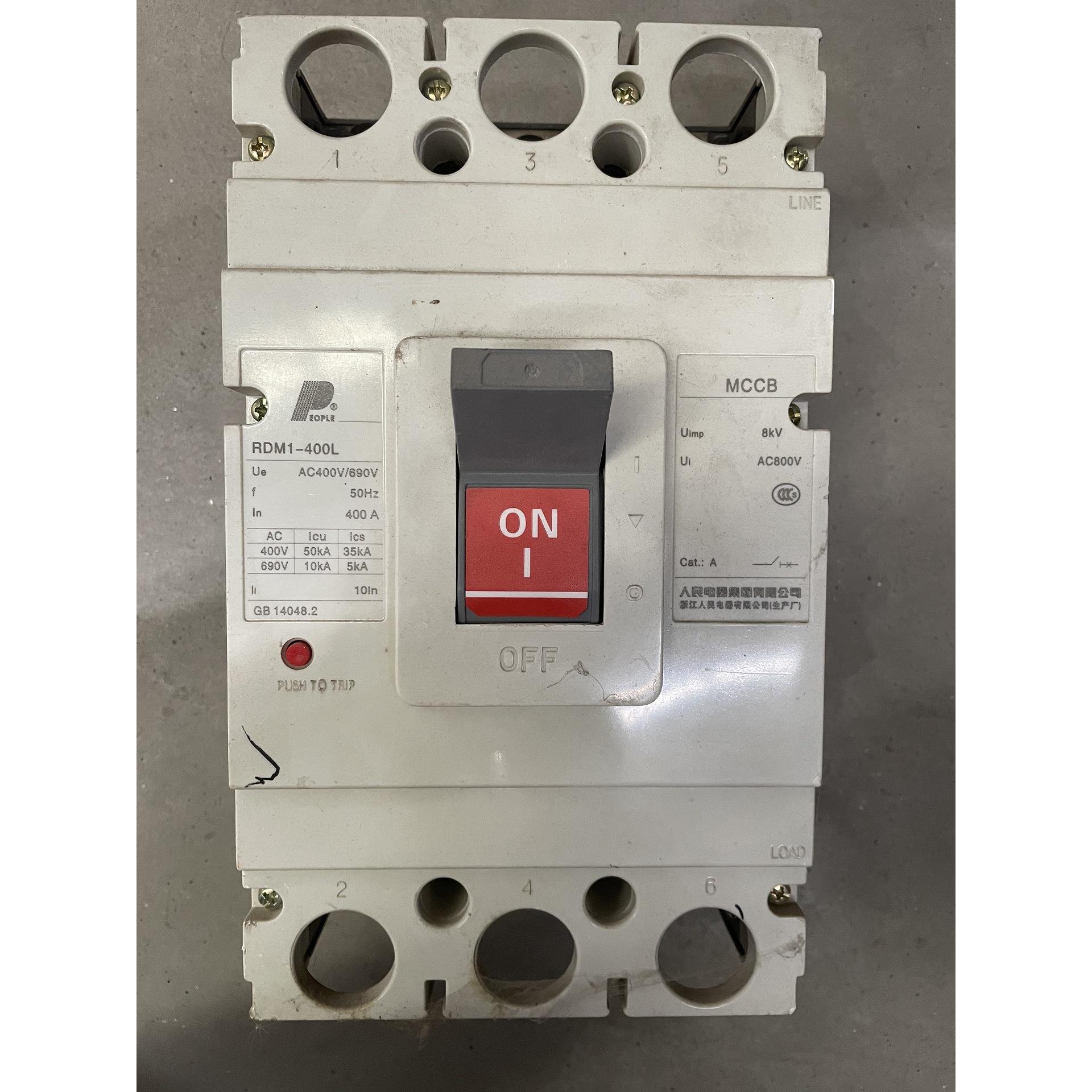 塑壳断路器RDM1-400L/3300 400A 库存低价清仓