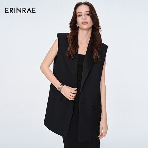 ERINRAE春季新品双排扣马甲