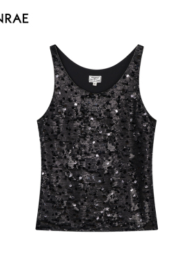 ERINRAE丨秋季新品工字无袖背心亮片潮酷吊带EG313288PL20
