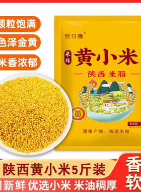 黄小米陕西米脂农家新黄小米油糯小米五谷杂粮月子小黄米软香