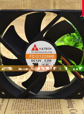 山12CM1202512V0.29A双滚珠FD121225MB机箱散热风扇3线B2