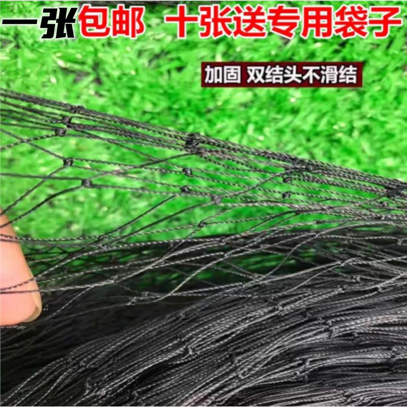 专用渔网神器防护柔软尼龙网单层黑色渔网加粗高强丝柔软