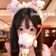 日系可爱kitty发箍少女软萌拍照利器头饰洗脸女款 奶兔姬 粉萌KT