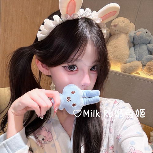 奶兔姬*甜耳兔/ 软妹兔耳KC发箍甜美洛丽塔Lolita头饰可爱女仆cos