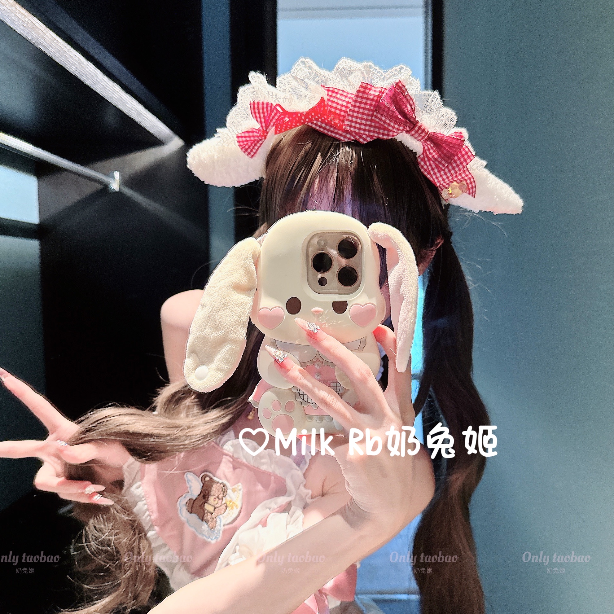 奶兔姬*甜崽小羊/ 手作羊耳发箍Lolita可爱少女洛丽塔KC圣诞发饰