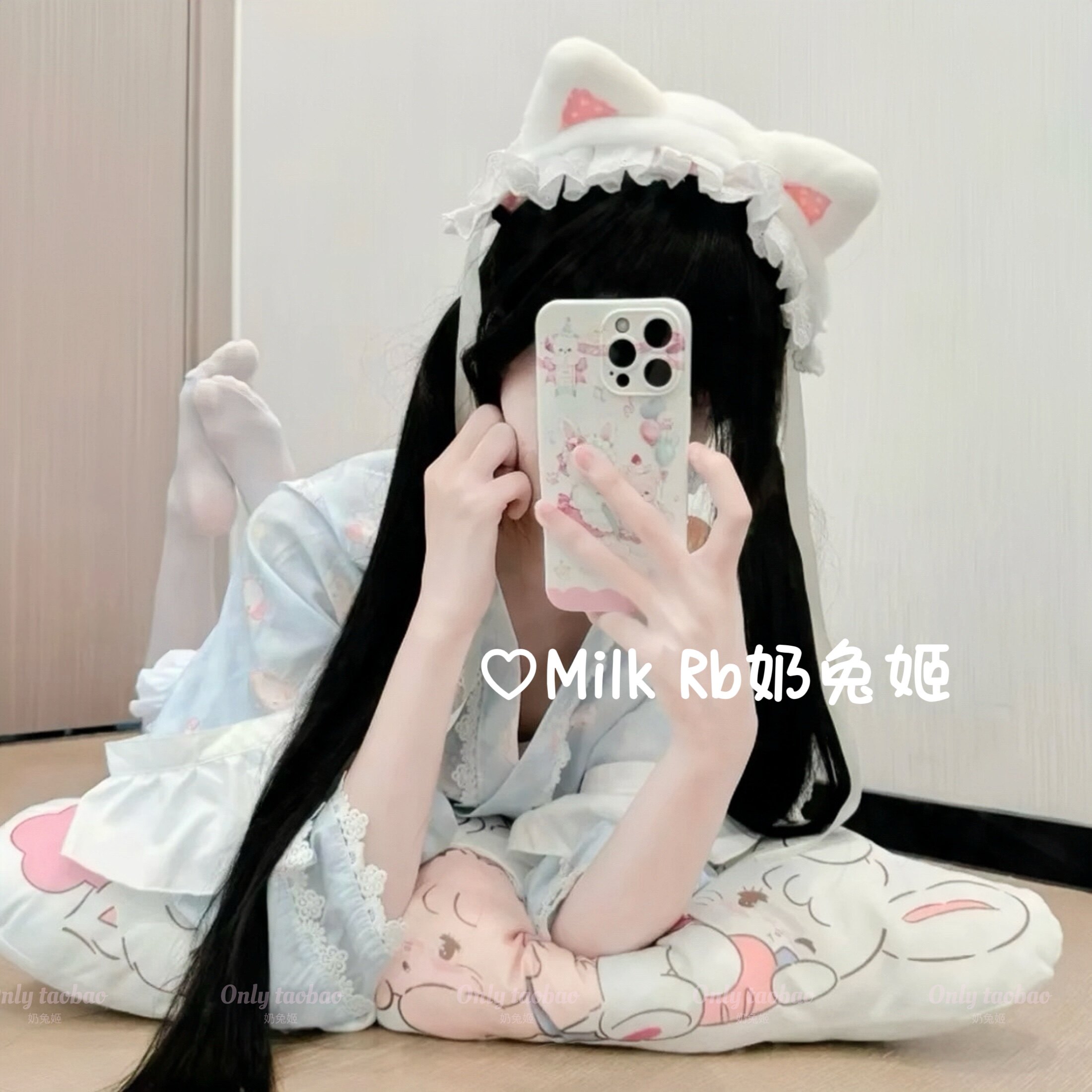 奶兔姬*糖果小猫/ 可爱手作Lolita猫耳发带原创软妹jk洛丽塔头饰