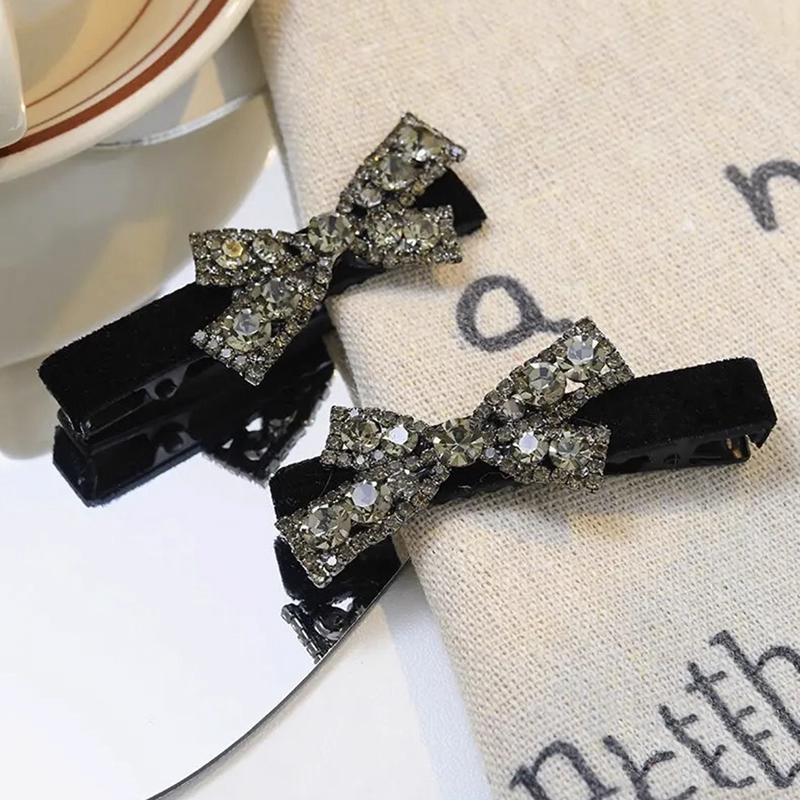 法式气质刘海夹复古后脑勺发夹