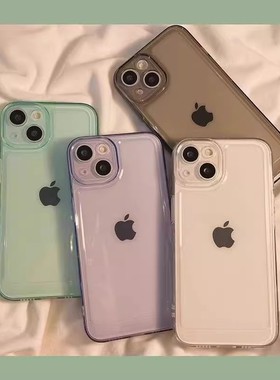 珏婧适用苹果13手机壳iphone16/15promax新款16e全包14pro防摔11保护套12mini软透明xr男女8plus套se二壳6/7P