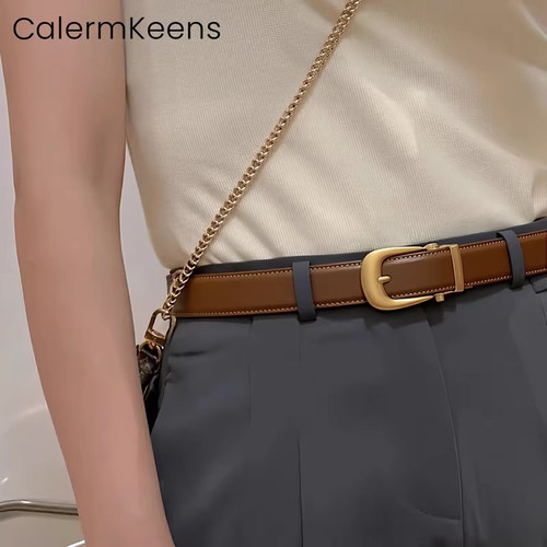 CalermKeens皮带女款真皮腰带