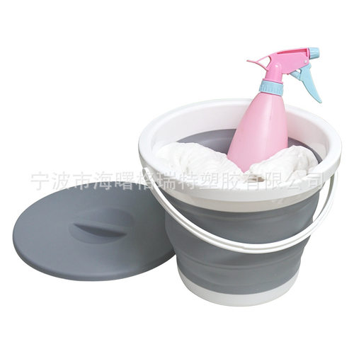 枯法师5L带盖可折叠水桶可折叠钓鱼桶美术写生用桶便携式小容量