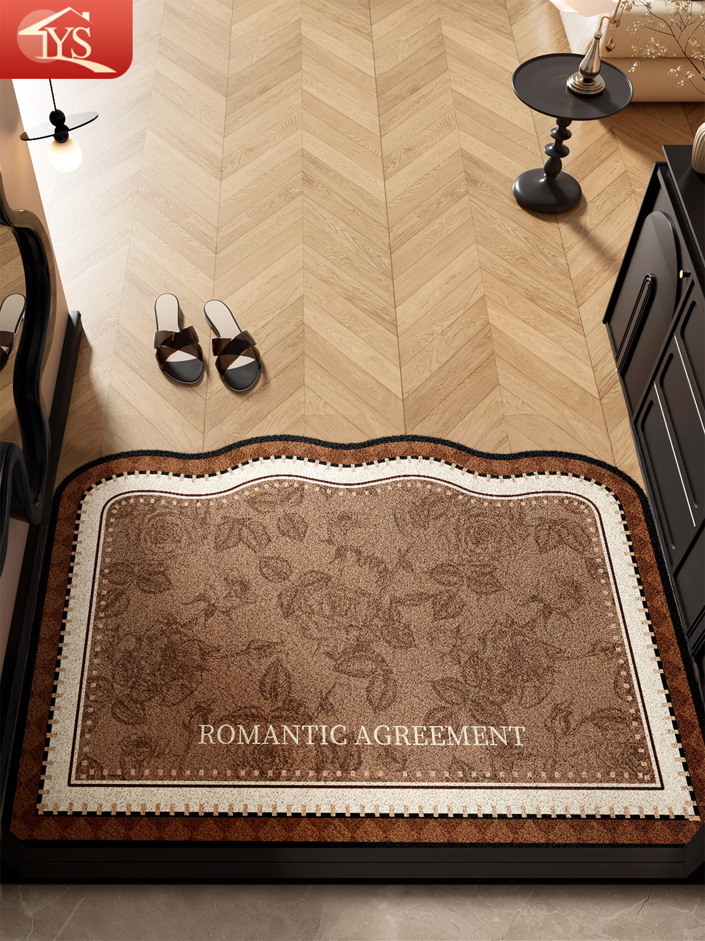 入口门地垫2025新中世纪风格丝绸圈摩擦土地毯脚垫入口门防滑门垫,居家布艺,入户地垫,淘宝优惠券,粉丝福利购,淘宝优惠卷