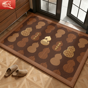 新中式 复古入户门地垫高级地毯门口进门复古客厅门垫防滑耐脏脚垫