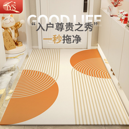 入户门地垫pvc免洗可擦新款门口脚垫地毯皮革门垫进防滑门垫高级