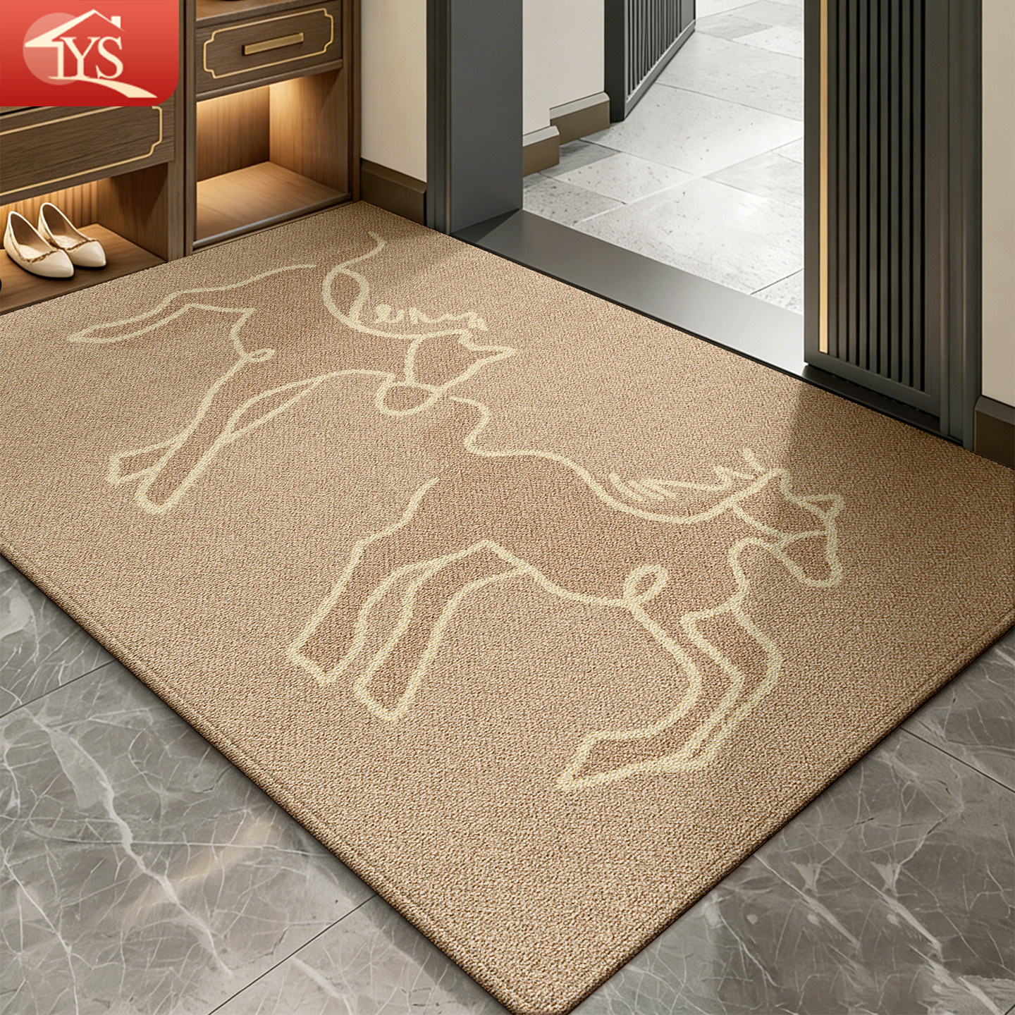 2026新款入户门地垫马年家用进门专用门垫防滑脚踏垫玄关门口地毯,居家布艺,入户地垫,淘宝优惠券,粉丝福利购,淘宝优惠卷