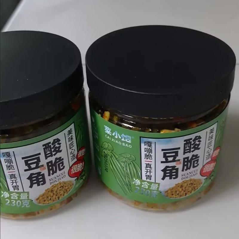 菜小饱酸脆豆角230g*1瓶下饭菜农家开胃香脆腌制泡菜酱菜即食特色