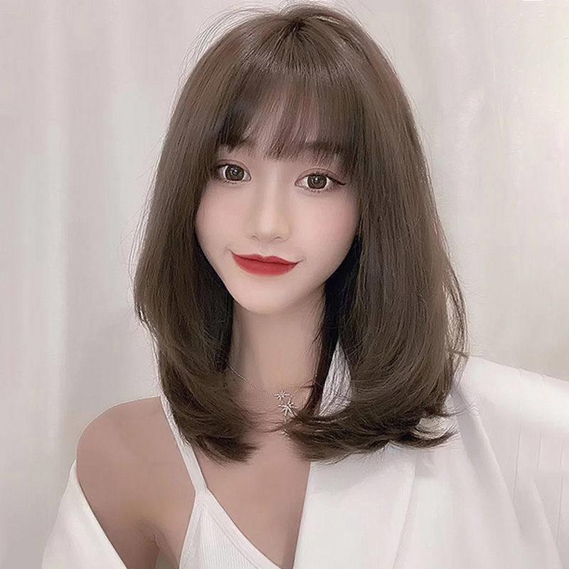 假发女长发网红内扣锁骨发短发造型空气刘海仿真发自然全头套