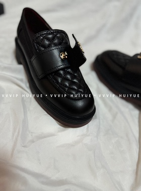 vvvip'' 26ss 菱格金属扣厚底乐福鞋 小皮鞋女