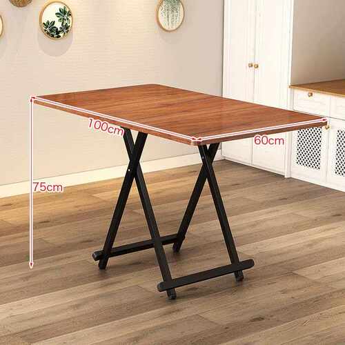 折叠桌餐桌家用简易小户型折叠桌椅组合长方形吃饭桌子摆摊长条桌