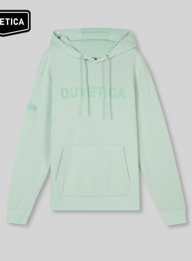 DUVETICA 春季情侣户外透汽休闲运动大口袋刺绣连帽卫衣VXHDA0141