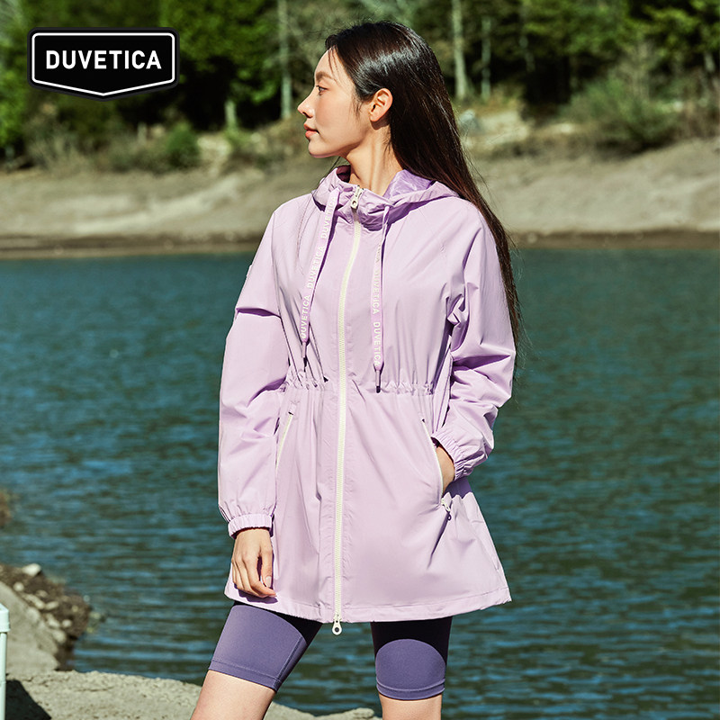 DUVETICA 春夏女士户外中长款防泼水收腰软壳夹克VDWJ30241,户外/登山/野营/旅行用品,户外休闲衣,淘宝优惠券,粉丝福利购,淘宝优惠卷