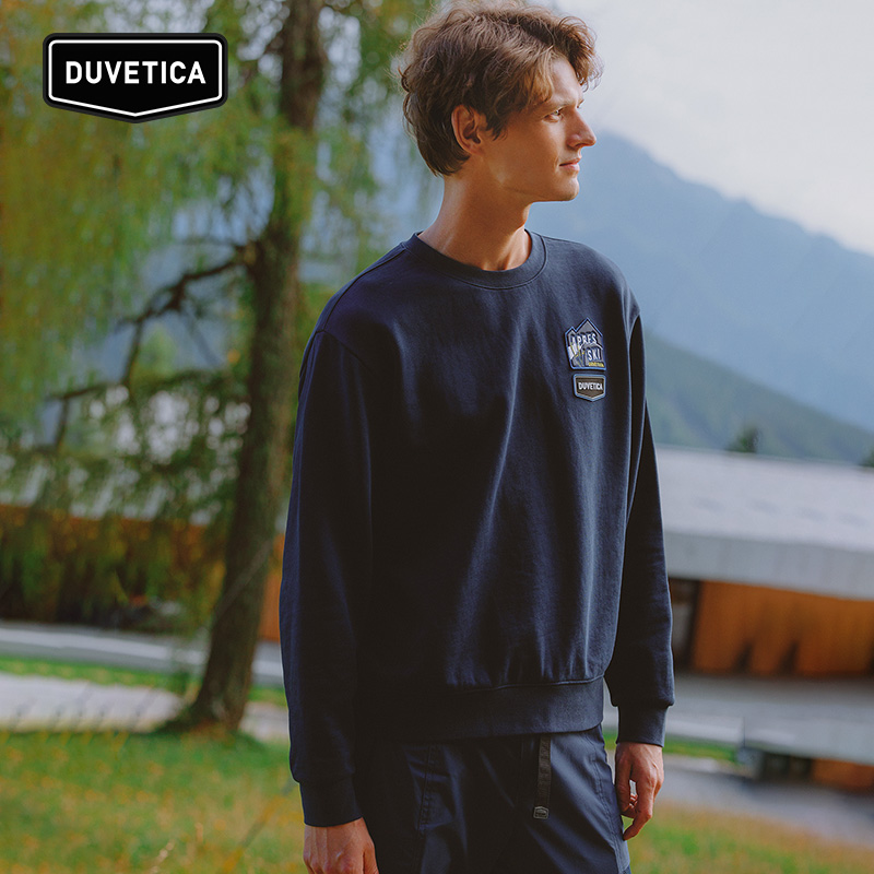 DUVETICA男女情侣印花长袖卫衣