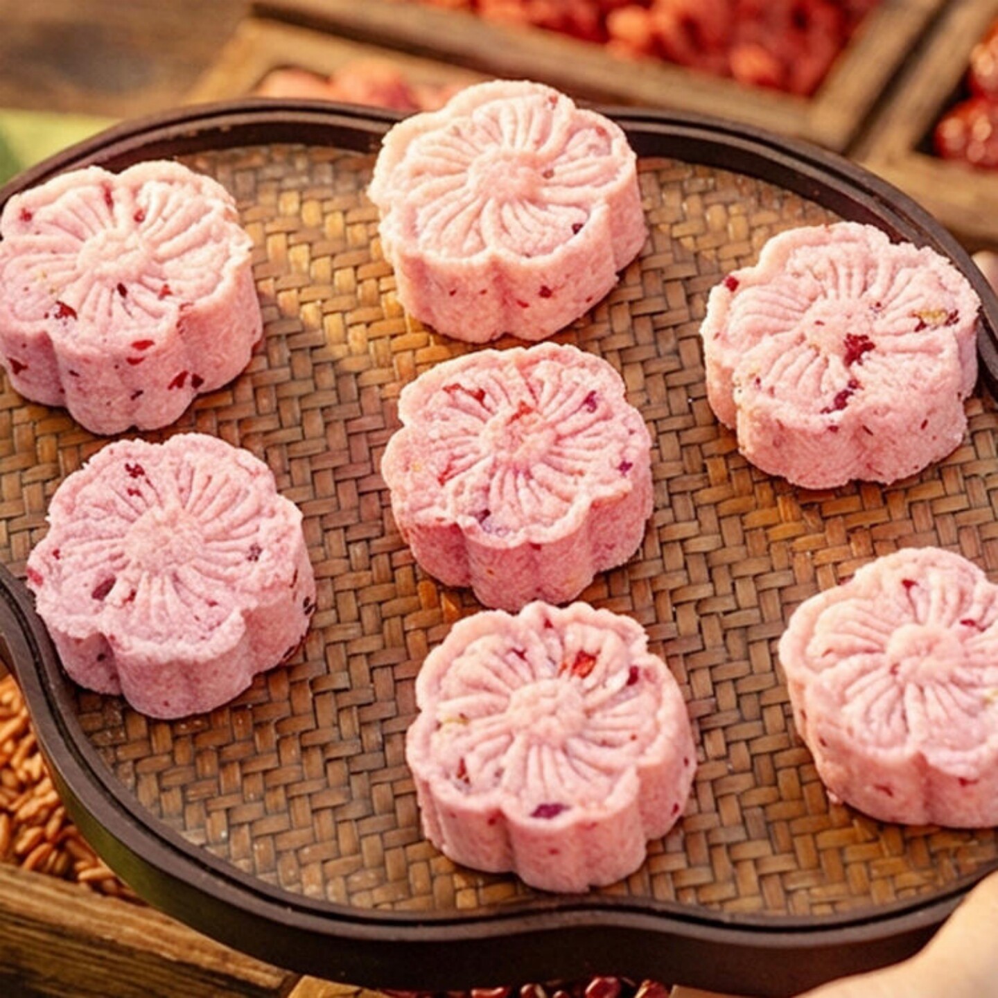【4盒】杨先生五红樱花糕点心软糯香甜健康代餐芡实糕八珍糕零食