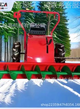 小区大棚鱼手推式扫雪家机螺旋式塘清雪设用备抛雪RIY小型汽油除