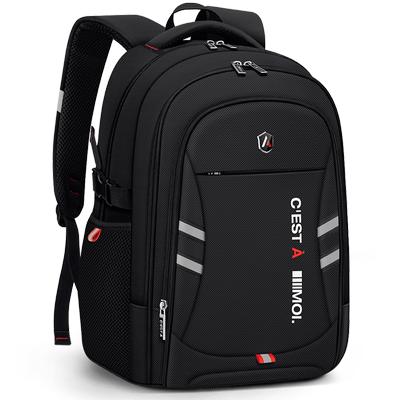 新款初中高中男孩护脊书包小学生