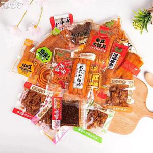 爆道老式大辣片老式大辣棒网红香油条蟹味面网红辣条零食小吃