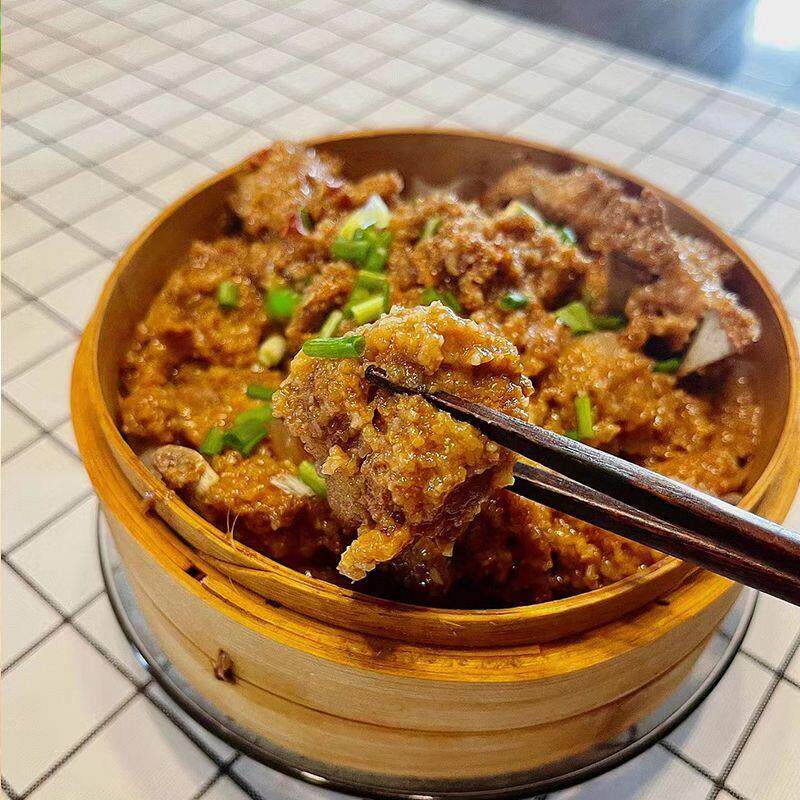 正宗五香粉蒸排骨熟食粉蒸肉即食真空加热预制菜料理包260/500g