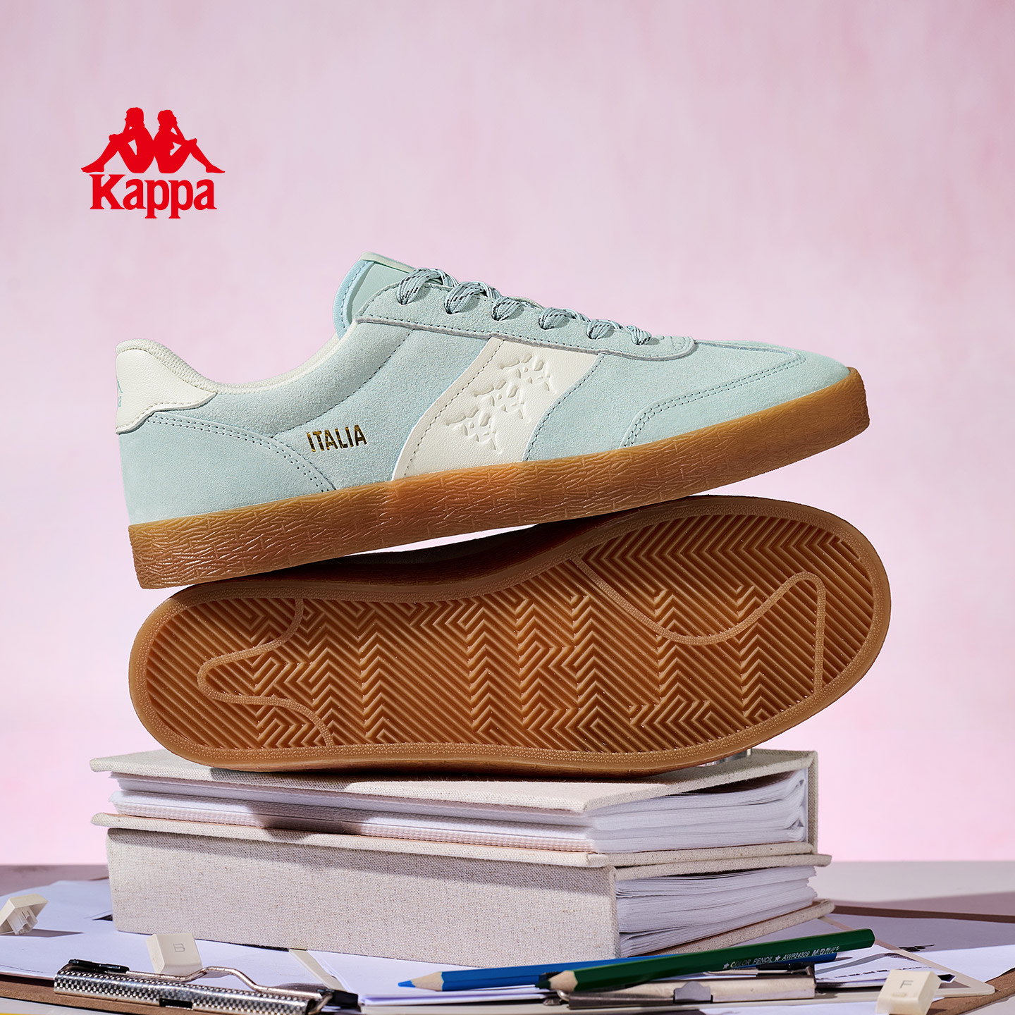 Kappa复古低帮德训鞋女