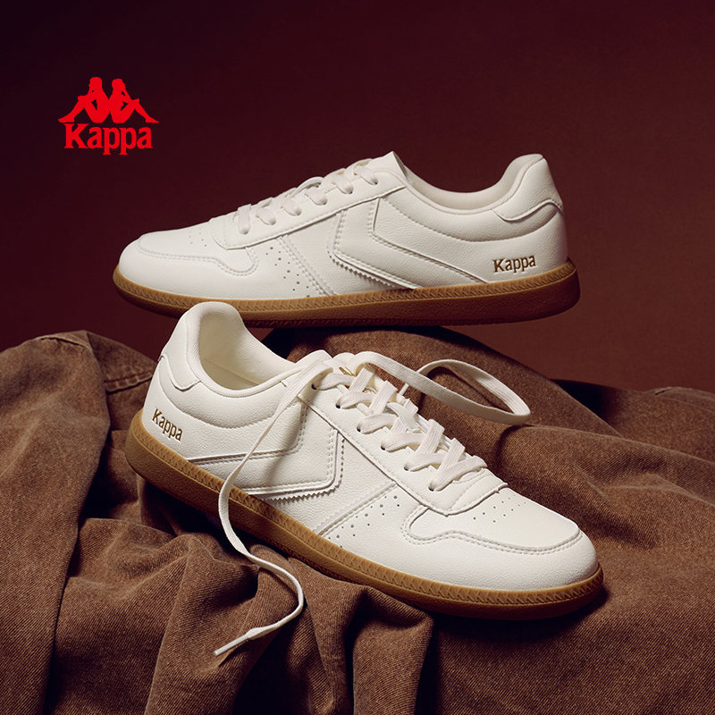 Kappa新款复古板鞋小白鞋男