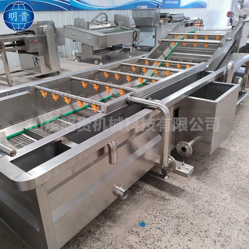 二荆条去皮清洗机 自动化辣椒气泡清洗机 连续涡流洗菜机器