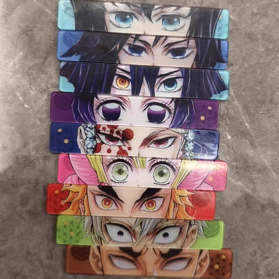 鬼灭之刃动漫周边眼睛亚克力条