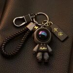 高档防掉耐用小熊男女钥匙链情侣卡通可爱星空汽车钥匙扣书包挂件