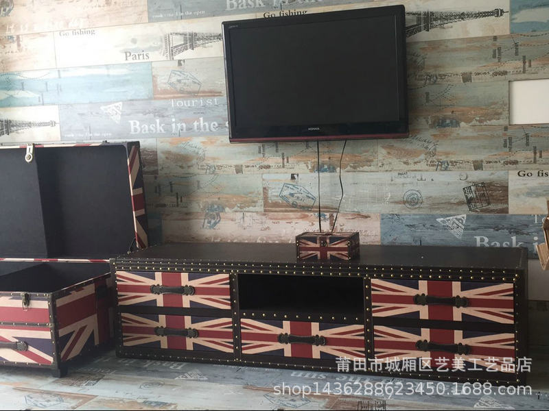 地中海欧式北欧现代简约客厅背景柜墙家具小户型电视柜家具