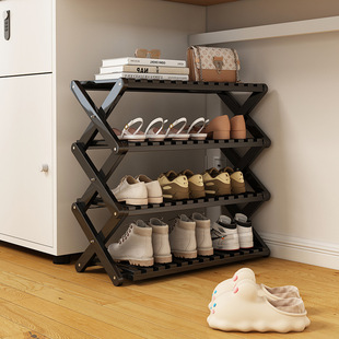 免安装折叠鞋架宿舍鞋柜组装简易多层鞋子收纳架玄关入户门置物架