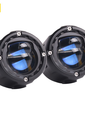 SANV黑卫士智能防水S21LED双光透镜大灯机车爆闪摩托车灯