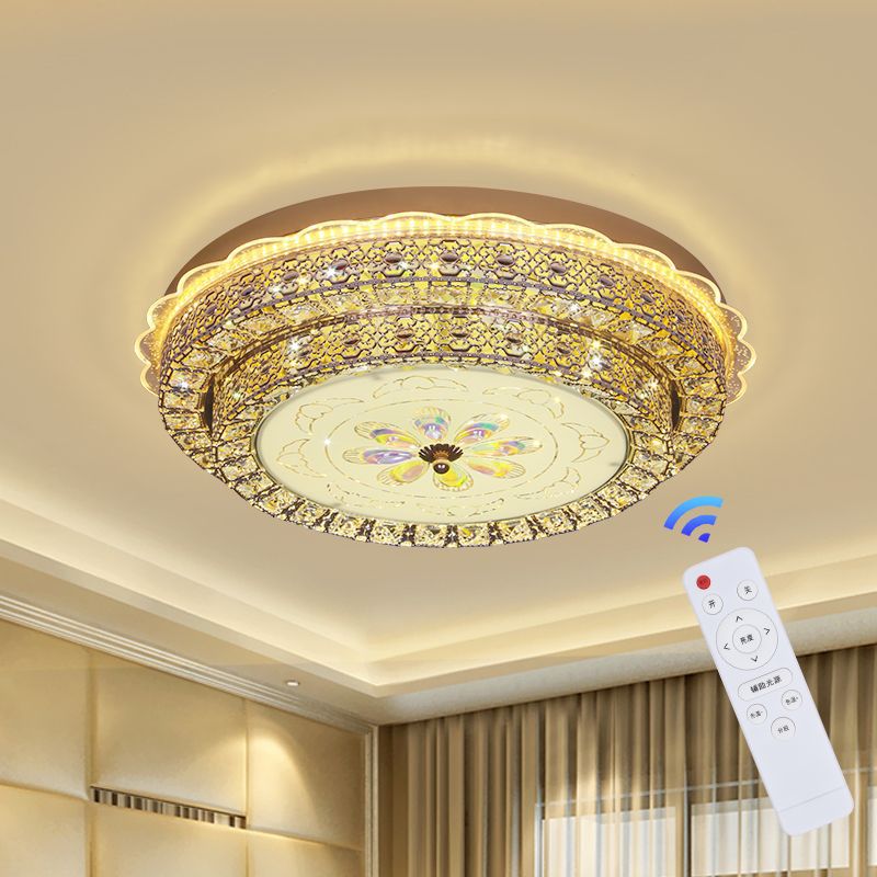 LED吸顶灯卧室灯欧式水晶灯简约大气客厅灯餐厅灯走廊灯卧室灯具