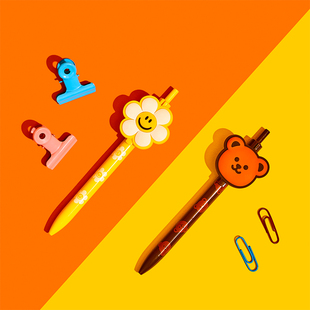 wiggle wiggle创意个性卡通可爱圆珠笔多色儿童礼物签字笔子弹头笔便携油性笔