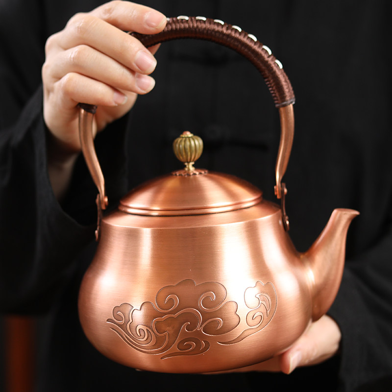 2026纯铜加厚紫铜铜壶烧水壶泡茶沏茶壶养生壶茶壶家用茶具煮茶器