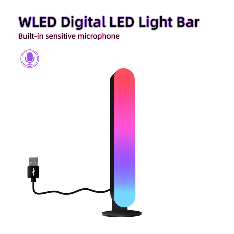灯韵WLED立柱灯USB氛围灯小夜灯ESP32可寻址台灯智能彩光灯